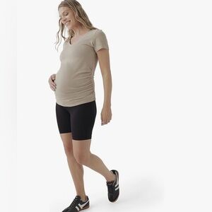 Pact Women's Made with Organic Cotton Maternity Bike Shorts Stretch